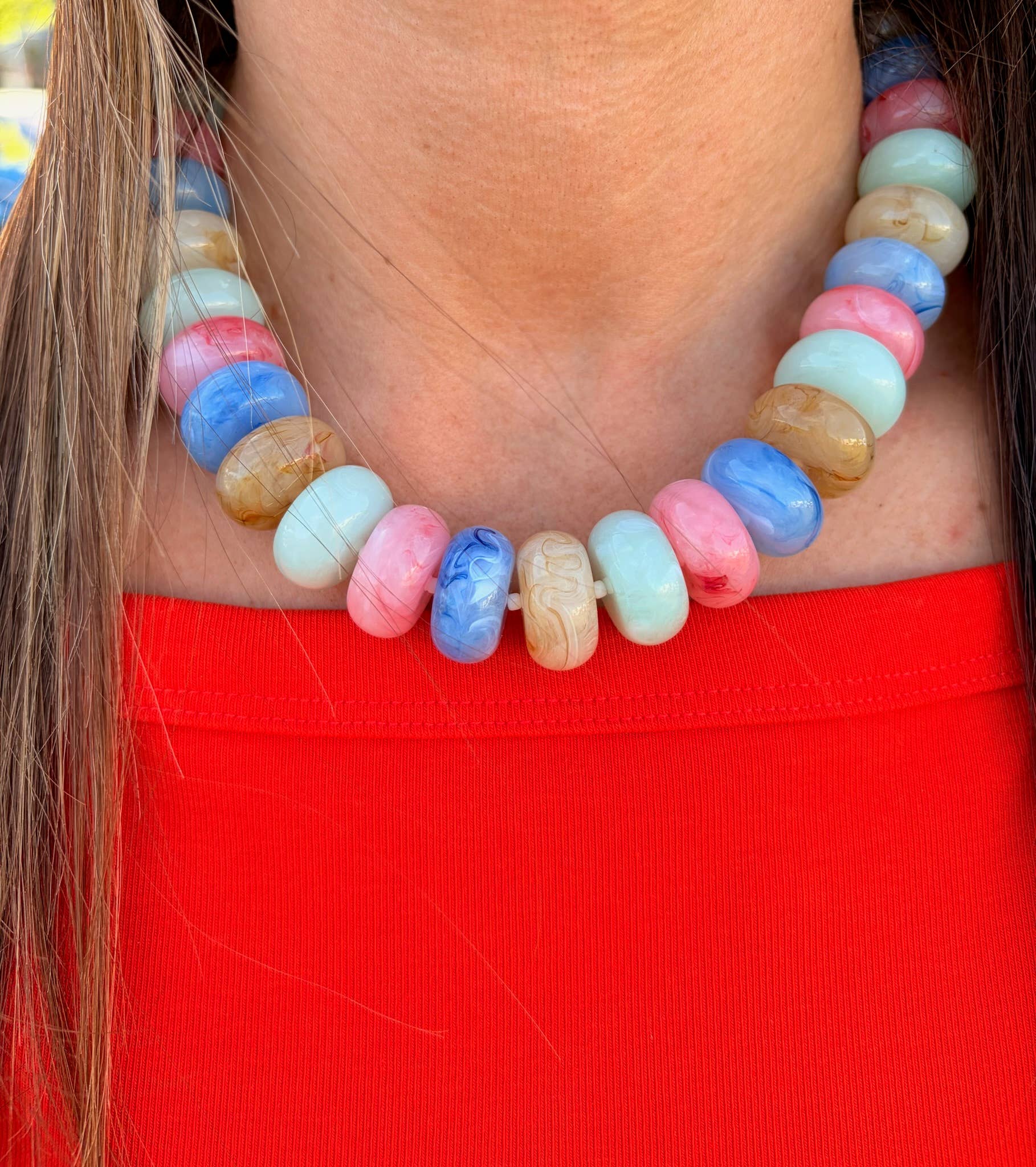 Mixed Rory Rondelle Necklace
