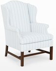 Pair of Hickory White Wingback Armchairs - to be reupholstered, price dependent on fabric selection