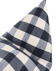 Navy Blue and White Check Cover, 14x30, LDC