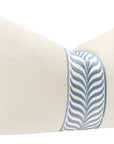 Pair of Bone and Trellis Trim, Powder Blue Covers, 12x18, LDC