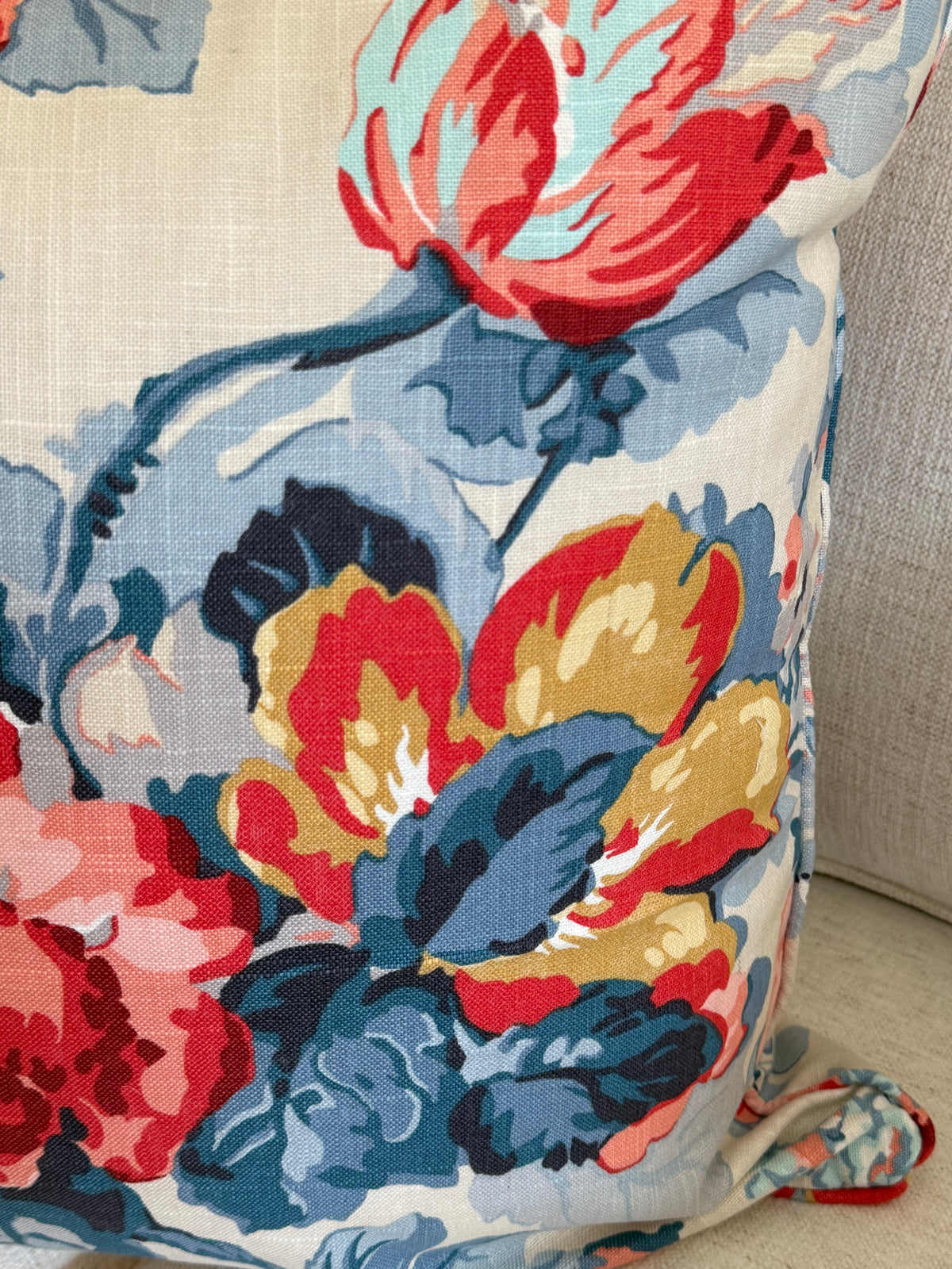 Pair of Trend Floral Covers, 22” for 24” inserts