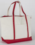 Classic Canvas Tote Bag Large Private Label: Red