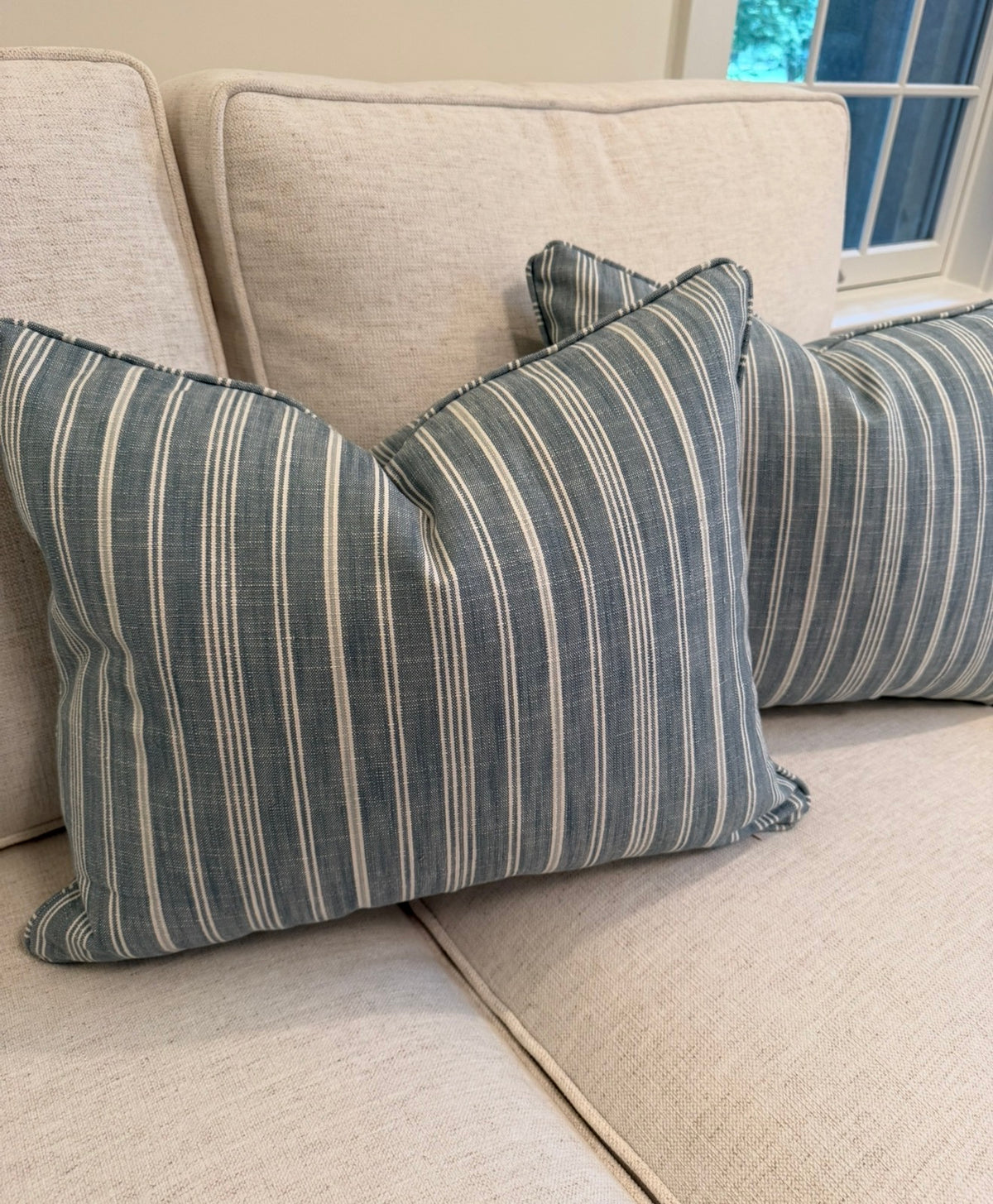 Pair of Schumacher Lumbar Covers, 16x20” for 18x22” inserts