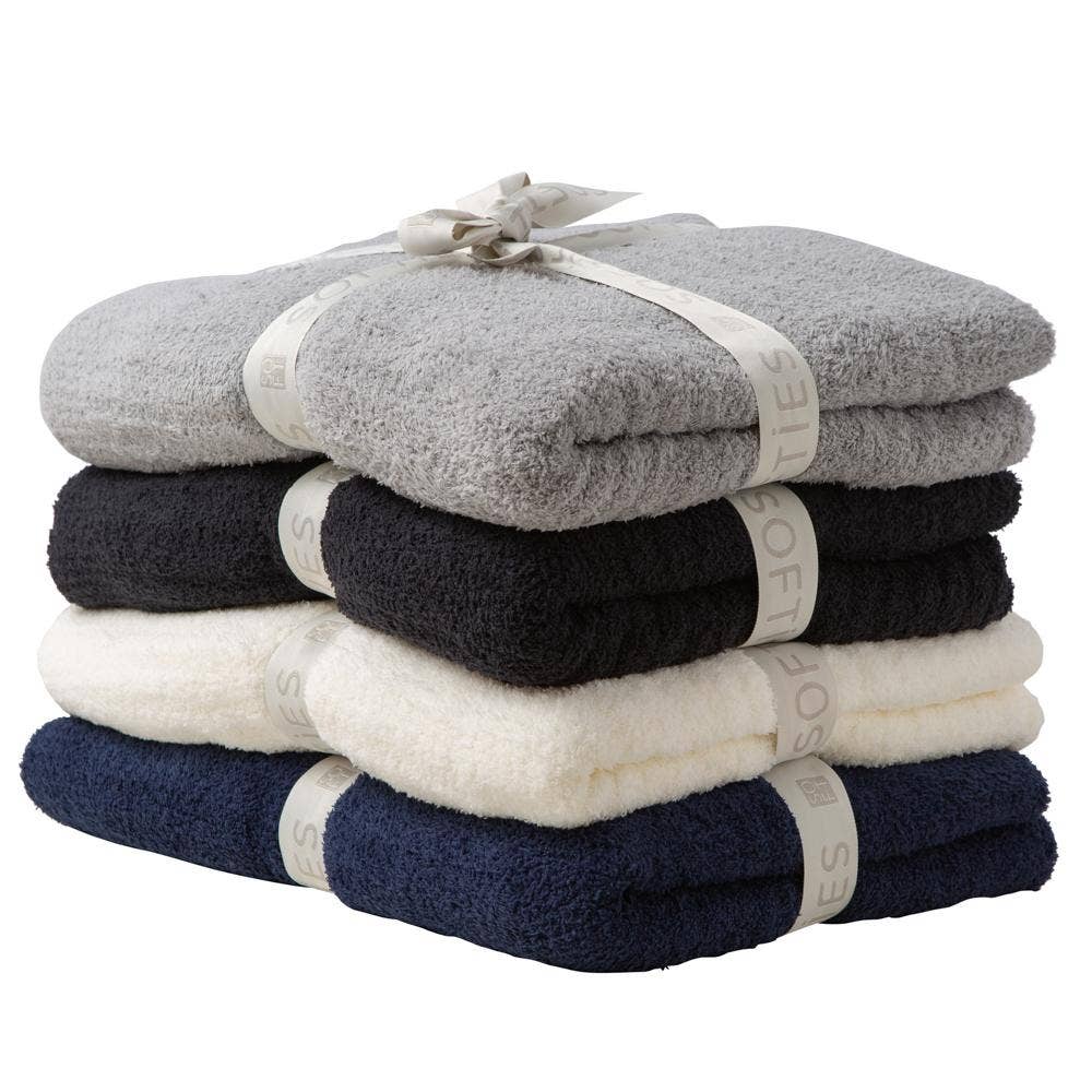 Softies: 50" x 70" Solid Rib Marshmallow Blanket: OSFM / Blush Pink