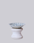 Small Blue and White Porcelain Peony Dish