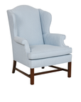 Pair of Hickory White Wingback Armchairs - to be reupholstered, price dependent on fabric selection