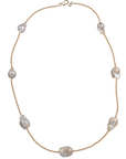 Baroque Pearl Henrietta Necklace: Gold