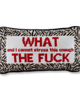 WTF Needlepoint Pillow