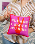 Leave by Nine Needlepoint Pillow