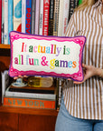 Fun And Games Needlepoint Pillow