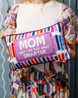 Mom Rules Needlepoint Pillow