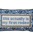 First Rodeo Needlepoint Pillow