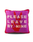 Leave by Nine Needlepoint Pillow