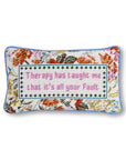 Therapy Needlepoint Pillow