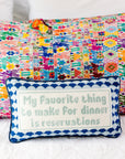 Reservations Needlepoint Pillow