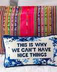 Nice Things Needlepoint Pillow
