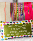 Well Well Well Needlepoint Pillow