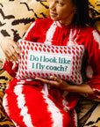 Fly Coach Needlepoint Pillow