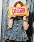 Too Much Needlepoint Pillow