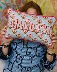 Manifest Needlepoint Pillow