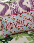 Manifest Needlepoint Pillow