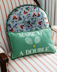 Make It A Double Needlepoint Pillow