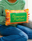 Champagne Problems Needlepoint Pillow