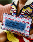 Uncomfortable Needlepoint Pillow