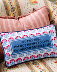 Uncomfortable Needlepoint Pillow