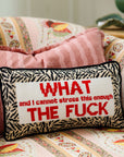 WTF Needlepoint Pillow