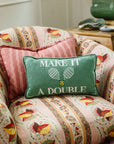 Make It A Double Needlepoint Pillow