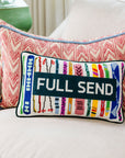 Full Send Needlepoint Pillow