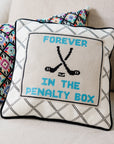 Penalty Box Needlepoint Pillow