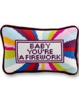 Firework Mini Needlepoint Pillow