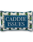 Caddie Issues Needlepoint Pillow