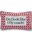 Fly Coach Needlepoint Pillow