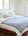 Harborview Herringbone Cornflower Blanket: Original