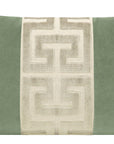 Pair of Eucalyptus and Cashmere Greek Trim Covers, 12x18, LDC