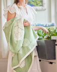 Hydrangeas Sage Blanket