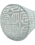 Custom Order, Bolster in Thibaut’s Labyrinth Velvet, 9x36, includes insert, allow 2-3 weeks, LDC