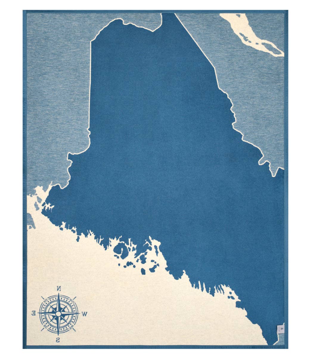 Maine Map Blanket: Original