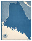 Maine Map Blanket: Original
