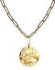 Beach Tag Charm Necklace – 18k Gold Plated - WS: Bar Harbor ME