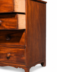 Antique English Mahogany Bowfront Chest, 43.5 in tall x 45.5 x 25.5, Shipping TBD