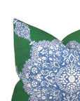 Medallion Pillow Cover in Blue and Green, Thibaut Pillows