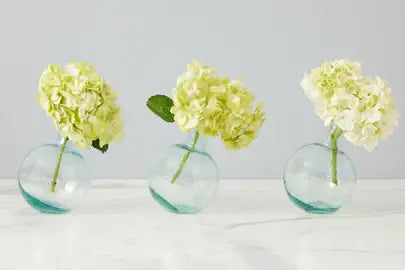 Clear Sphere Bud Vase