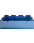 Lacquered Scalloped Guest Towel Holder | Cornflower