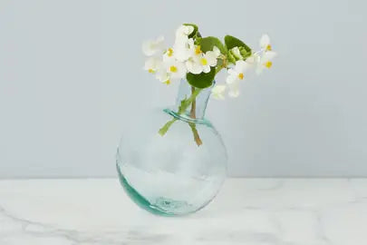 Clear Sphere Bud Vase