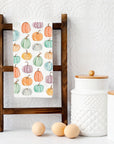 Colorful Pumpkins Kitchen Towel - Fall Tea Towel