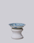 Small Blue and White Porcelain Floral Dish